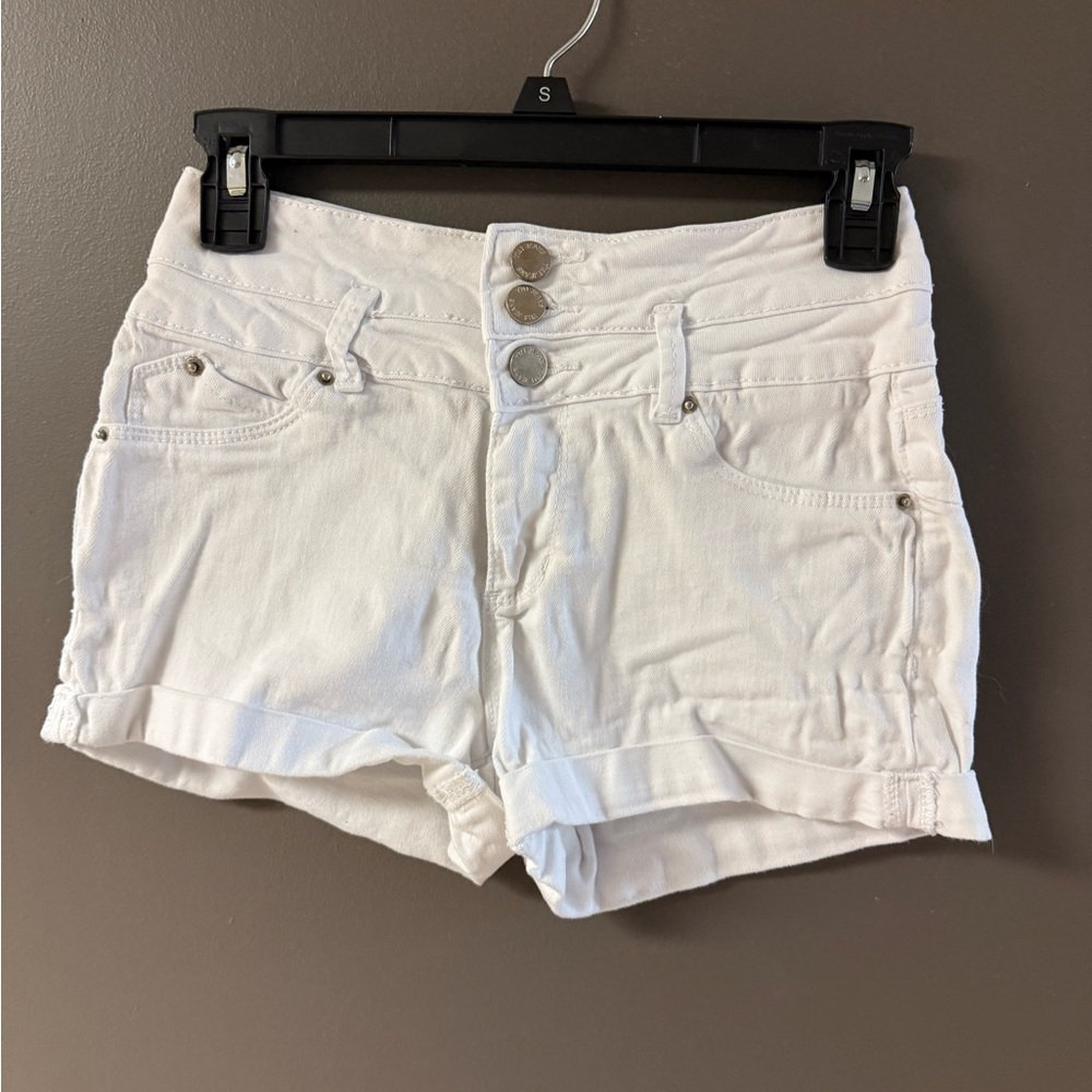 YMI High Waist White Women's Shorts